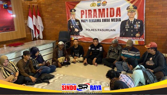 Ngopi Bareng Awak Media, Polres Pasuruan: Media Punya Peran Vital dalam Kinerja Kepolisian