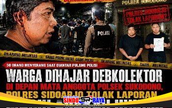 Warga Dihajar Debt Collector di Depan Mata Anggota Polsek Sukodono, Korban Mengaku Laporannya Ditolak Polresta Sidoarjo, Masih Adakah Hukum ?