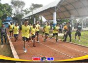 Kodim 1002/HST Gelar Tes Kesegaran Jasmani di Lapangan Pelajar Barabai