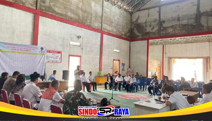 Babinsa Santaban Hadiri Pelantikan Perangkat Desa di Wilayah Binaan