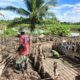 Pemancangan Kayu Galam Rampung, Personel Kodim 1009/Tanah Laut Mulai Rakit Besi Angkur Box Tepi Jauh Jembatan Garuda