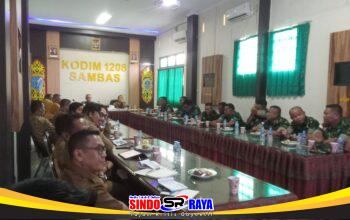 Kodim 1208/Sambas Gelar Rapat Koordinasi TMMD Ke-129 Tahun 2026