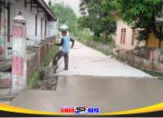 Pemdes Gedangan Realisasikan Pembangunan Rabat Beton Jalan Lingkungan Dusun Belahan