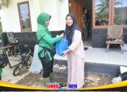 Persit Kodim 1002/HST Salurkan Bantuan di Asrama Komplek Beringin
