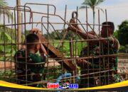 Pemasangan Besi Angkur Box Jembatan Garuda Kembali Dilanjutkan Setelah Lantai Dasar Mengering