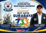 Ketua Umum KWI Umar Hayat mengapresiasi kemajuan Kota Surabaya pada Hari Jadi Kota Surabaya ke-733.