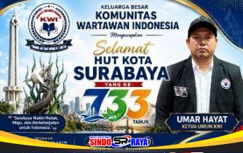 Ketua Umum KWI Umar Hayat Apresiasi Kemajuan Kota Surabaya di Hari Jadi ke-733