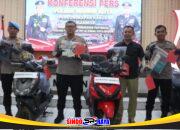 Polres Madiun Kota Ungkap 3 Kasus Curanmor 4 Orang Residivis Diamankan