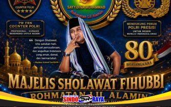 Majelis Sholawat Fihubbi Rohmatan Lil Alamin Dukung Sholawat Akbar HUT Bhayangkara ke-80 di Banyuwangi