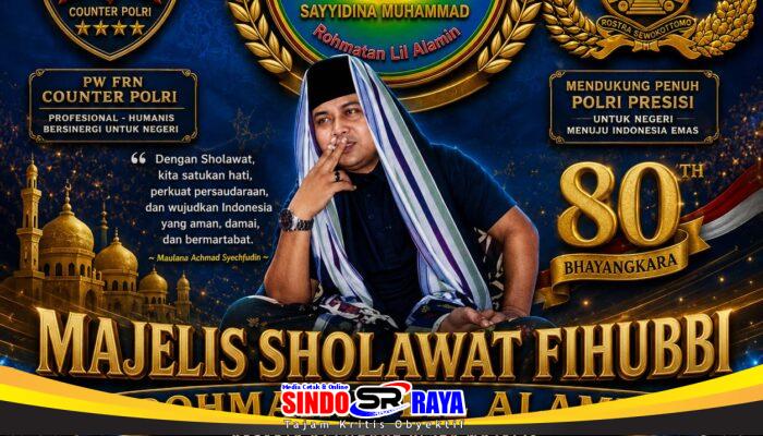 Majelis Sholawat Fihubbi Rohmatan Lil Alamin Dukung Sholawat Akbar HUT Bhayangkara ke-80 di Banyuwangi