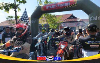 Trail Adventure Polres Sampang saat Hari Bhayangkara ke-80 diikuti ribuan rider dari Madura dan luar Madura.