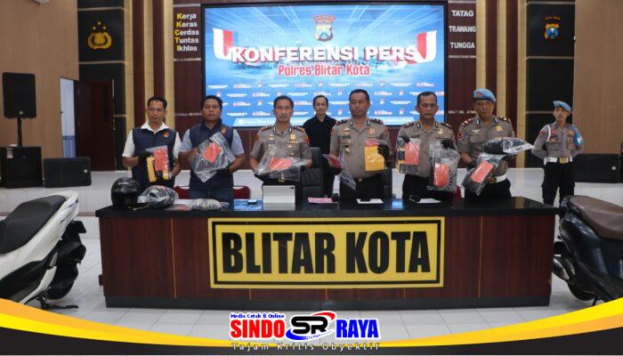 Polres Blitar Kota Amankan Tersangka Komplotan Perampok Lintas Daerah Sasar Minimarket