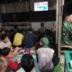 Koramil LAS dan Warga Tubau Nobar Piala Dunia, Pererat Kebersamaan TNI dengan Masyarakat