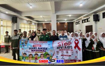 Hari Anak Nasional, Polresta Sidoarjo Edukasi Bahaya HIV/AIDS di Kalangan Pelajar