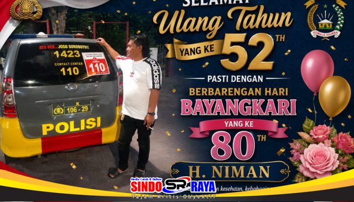 H. Niman Syukuri Ulang Tahun ke-52, Panjatkan Doa di Momentum Hari Bhayangkara ke-80