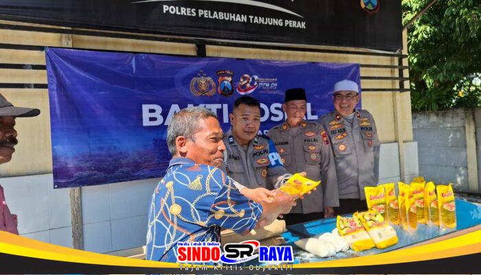 Peringati Hari Bhayangkara ke-80, Polsek Pabean Cantikan Bagikan Sembako untuk Warga dan Jukir