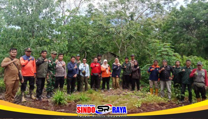 Tingkatkan Kesiapsiagaan, Danpos Koramil 07/Teluk Keramat Hadiri Kegiatan Pemetaan Karhutla dan Survei Titik Air di Wilayah Binaan