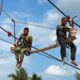 Bergelantungan di Atas Kabel Utama, Perjuangan Personel Kodim 1009/Tanah Laut Wujudkan Jembatan Garuda Tak Kenal Rasa Takut