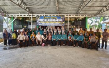 Wujud Kepedulian terhadap Kesehatan Masyarakat, Babinsa Dampingi Lomba PHBS Desa Manduin