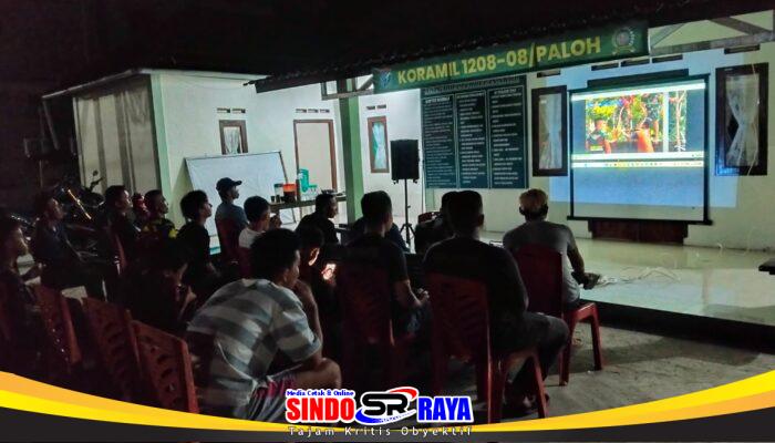 Pererat Silaturahmi Jajaran Kodim 1208/Sambas Ajak Warga Nobar 8 Besar Piala Dunia 2026
