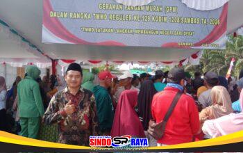 Warga Desa Tempapan Hulu Sangat Antusias Dukung Kegiatan TMMD Reguler ke-129 Kodim 1208/Sambas