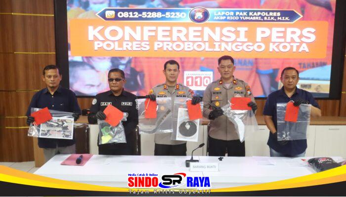 Polres Probolinggo Kota Amankan 5 Tersangka Pelempar Bondet di Mayangan