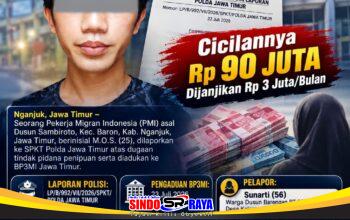Diduga Rugikan Keluarga Istri Hingga Ratusan Juta Rupiah, PMI Asal Nganjuk Dilaporkan ke Polda Jatim dan Diadukan ke BP3MI Jatim