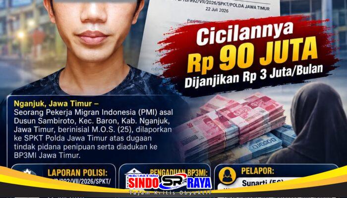 Diduga Rugikan Keluarga Istri Hingga Ratusan Juta Rupiah, PMI Asal Nganjuk Dilaporkan ke Polda Jatim dan Diadukan ke BP3MI Jatim