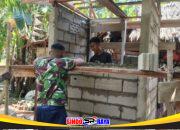 Batako MCK RTLH Terus Dipasang Satgas TMMD Reguler ke-129