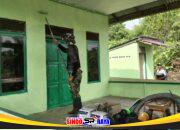 Satgas TMMD Reguler ke-129 Percantik Posyandu dengan Pengecatan