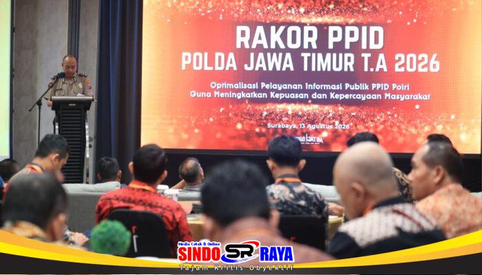 Rakor PPID Polda Jatim 2026 Perkuat Kepercayaan Publik melalui Keterbukaan Informasi