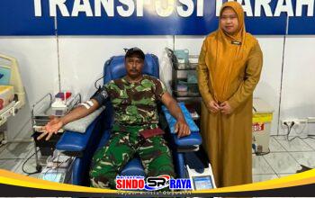 Babinsa Haruyan Donorkan Darah untuk Warga Binaan Usai Melahirkan