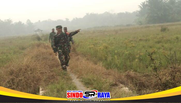 Cegah Karhutla, Koramil 1002-03/Haruyan Patroli dan Sosialisasikan Larangan Membakar Lahan