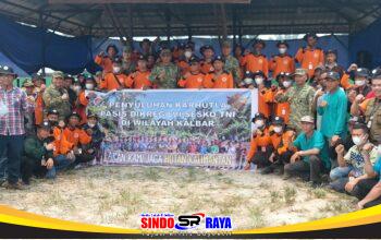 Pasis Sesko TNI dan BPBD Sambas Sinergi Edukasi Pencegahan Karhutla di Galing