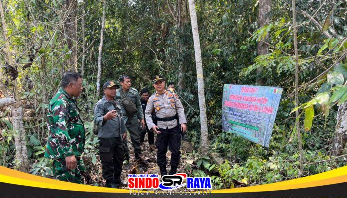 Polres Malang Gencarkan Deteksi Dini Karhutla, Sisir Area BKPH Sengguruh di Bantur