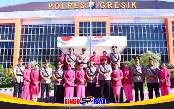Kapolres Gresik Pimpin Sertijab PJU dan Kapolsek, 14 Personel Bergeser