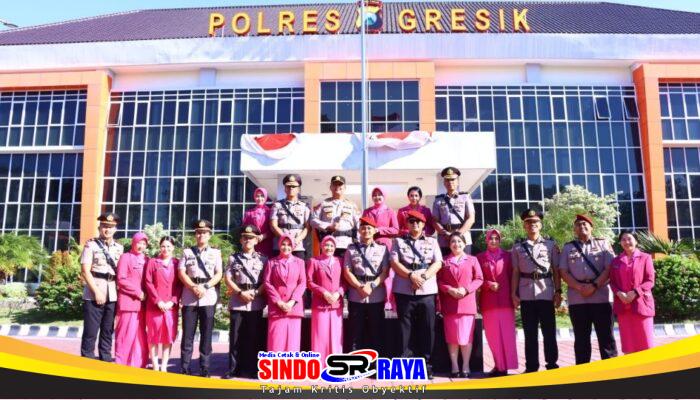 Kapolres Gresik Pimpin Sertijab PJU dan Kapolsek, 14 Personel Bergeser