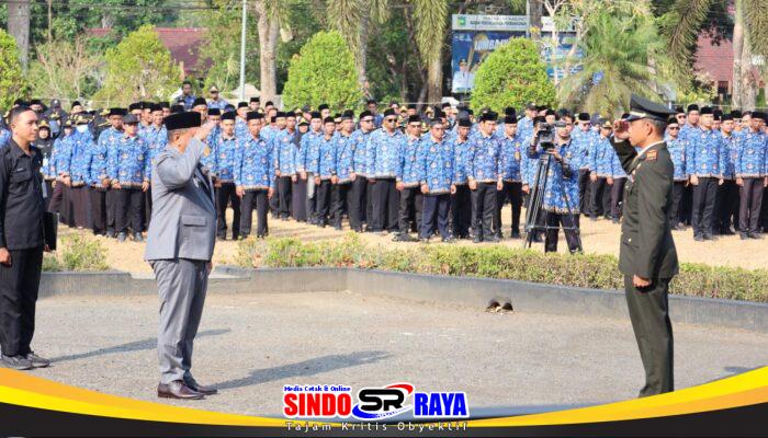 Kasdim dan PJU Kodim 1009/Tanah Laut Hadiri Upacara Hari Kesaktian Pancasila di Pemda Tanah Laut