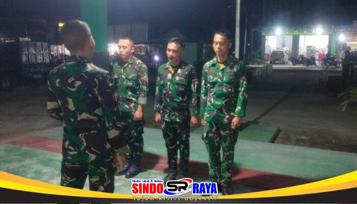 Pastikan Titik Hotspot Padam, Koramil 03/Tebas Rutin Laksanakan Patroli Malam Hari