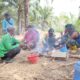 Secangkir Kopi Hangatkan Suasana di Lokasi Sasaran TMMD Karang Rejo