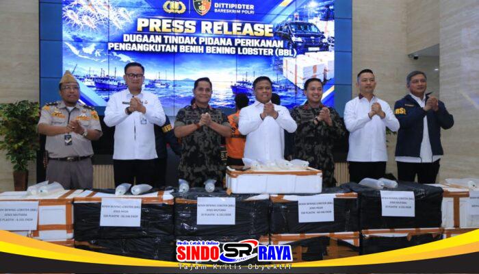Bareskrim Polri Gagalkan Penyelundupan Benih Lobster Rp5,8 Miliar di Depok