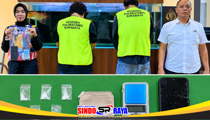 Dua Pria Ditangkap di Surabaya atas Dugaan Peredaran Sabu, Polisi Sita 0,488 Gram