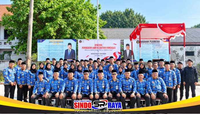 Karutan Kelas I Surabaya Pimpin Upacara Hari Kesaktian Pancasila, Tegaskan Pelayanan Humanis
