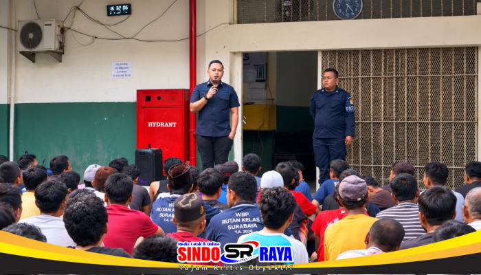 Rutan Kelas I Surabaya Perkuat Keamanan, Warga Binaan Blok Chandrapura Diberi Pembinaan